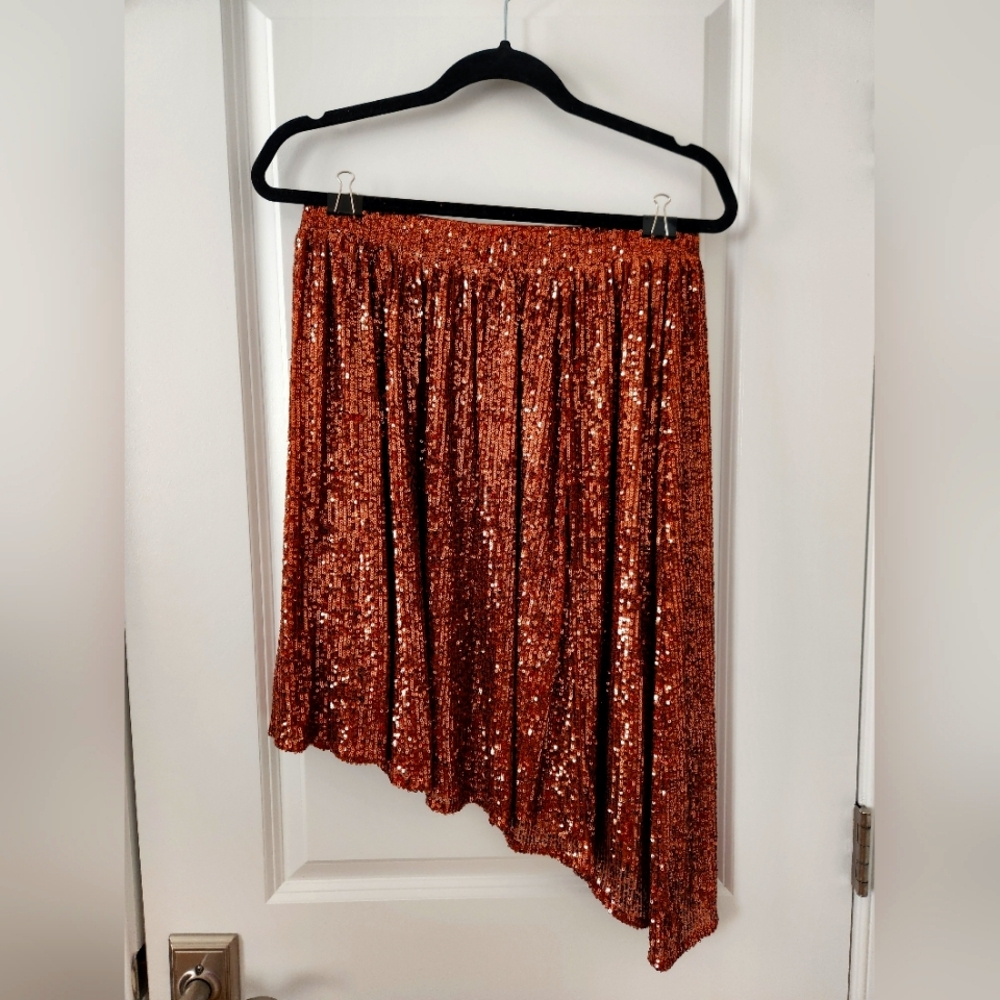 Free People Sequins Skirt